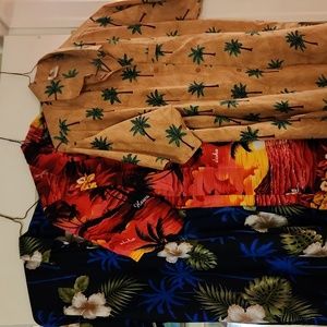 Hawaiian Shirt Lot of Three